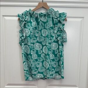 THML Sleeveless Kelly Green Top NWT